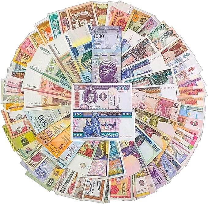 50 World Banknotes Different Paper Money UNC and AU Foreign Notes Old Currency Collection