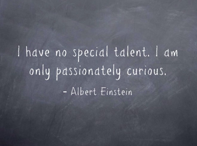 A motivational quote by Albert Einstein