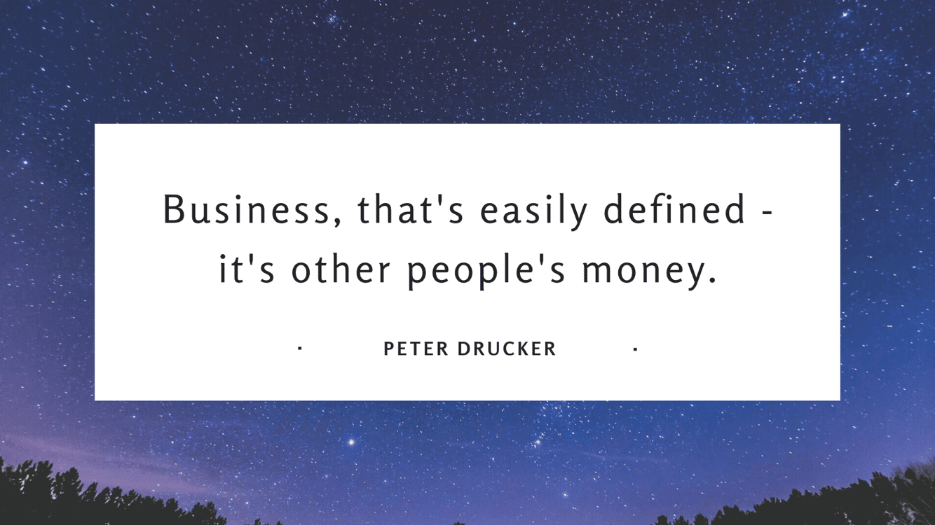 Business quote by Peter Drucker