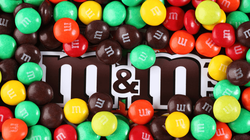 a pack of m&m's