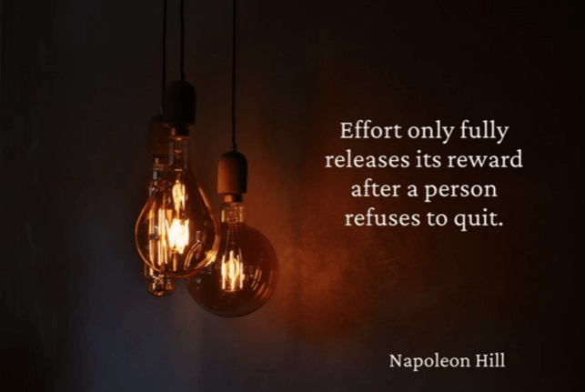 A business quote by Napoleon Hill