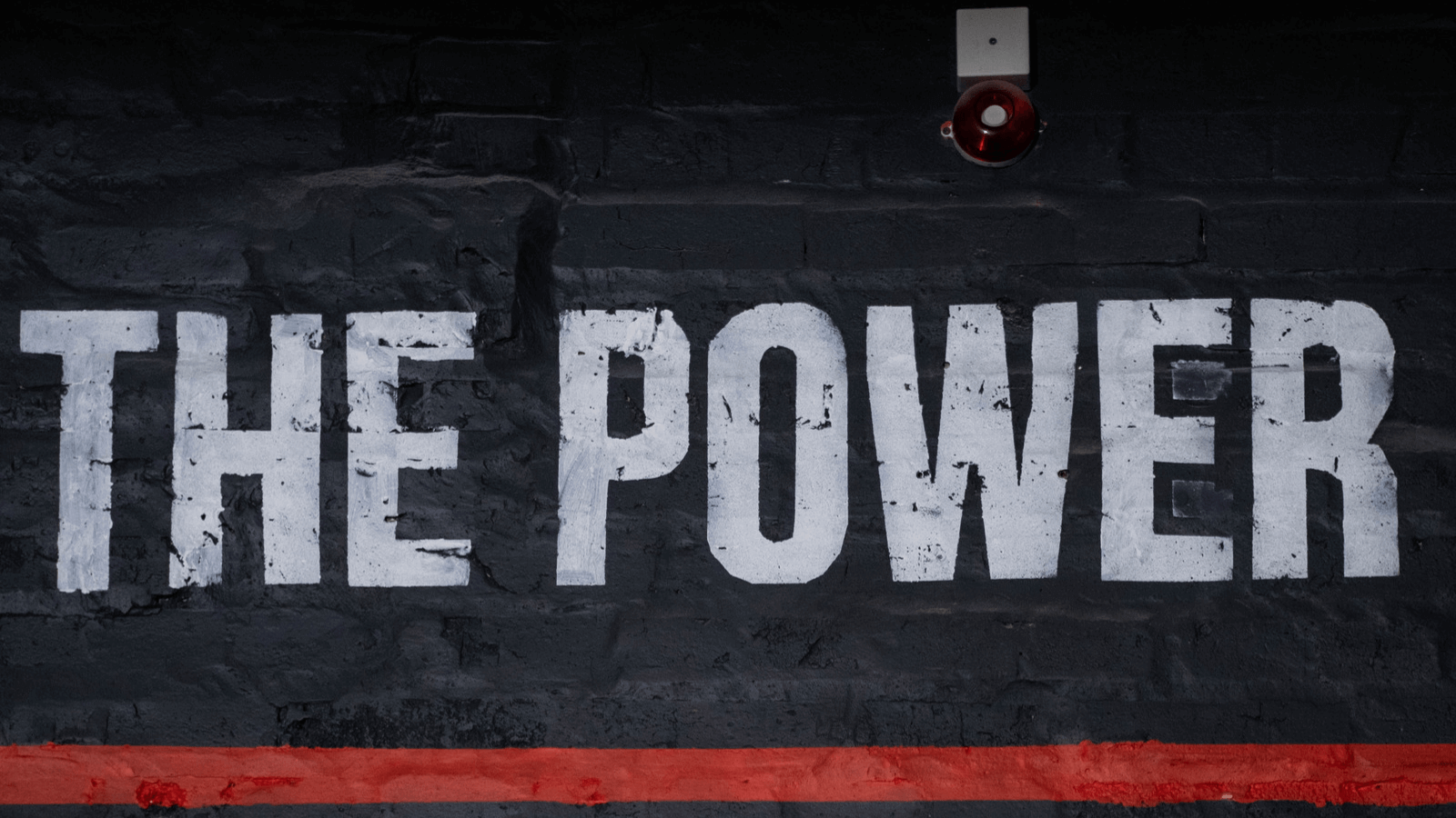 The word power written on a blackboard