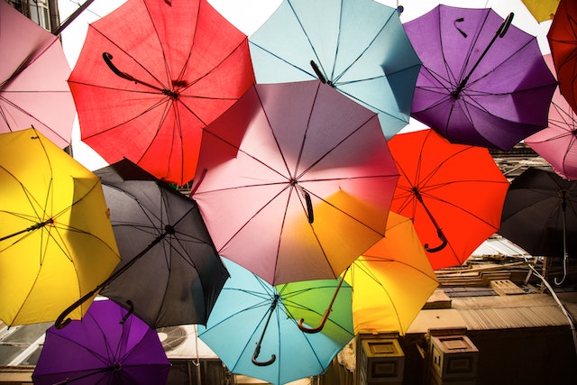 A variety of Umbrellas