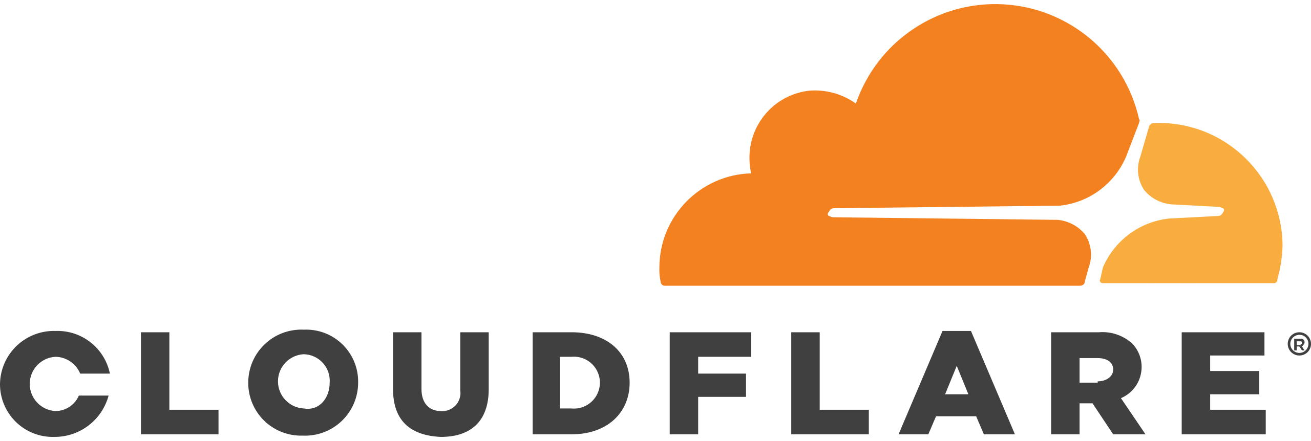 The official Cloudflare logo