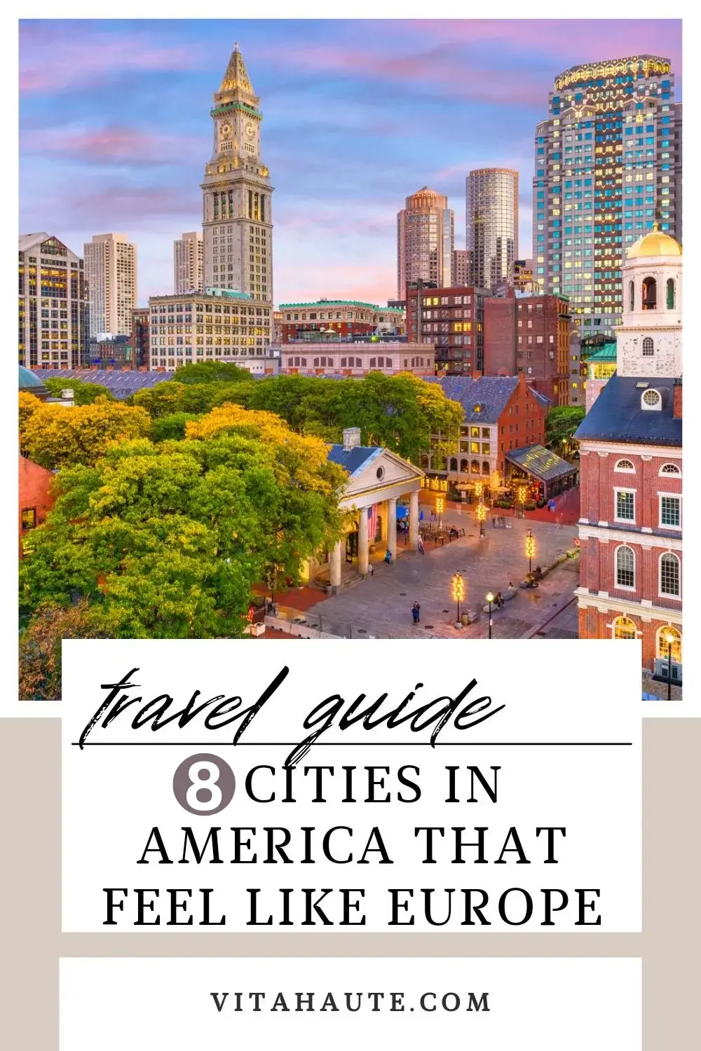 photo showcasing the European charm of eight American cities with picturesque architecture, reminiscent of the Old World