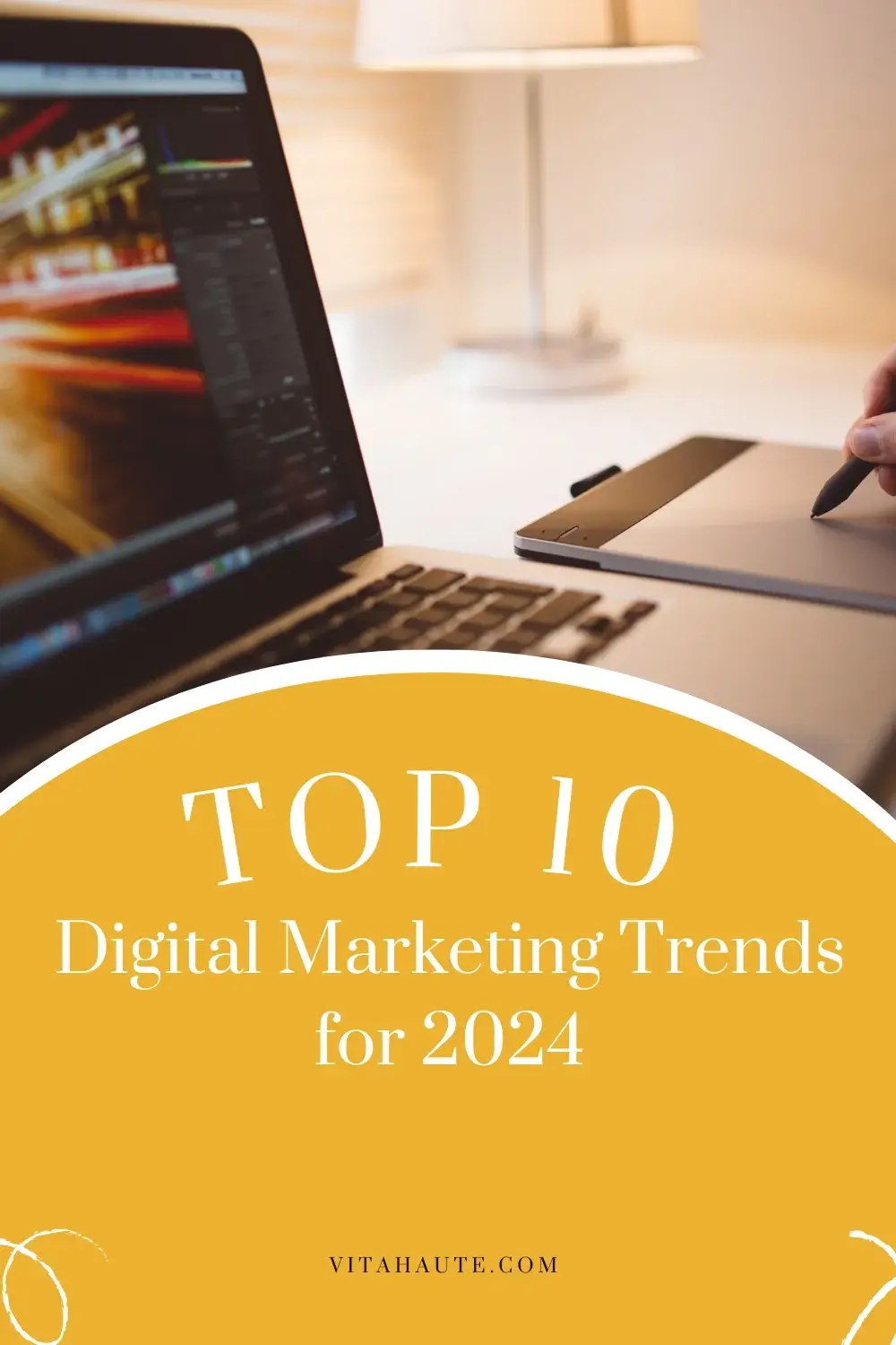 A snapshot of the top 10 upcoming digital marketing trends, providing a glimpse into the future of strategic online success