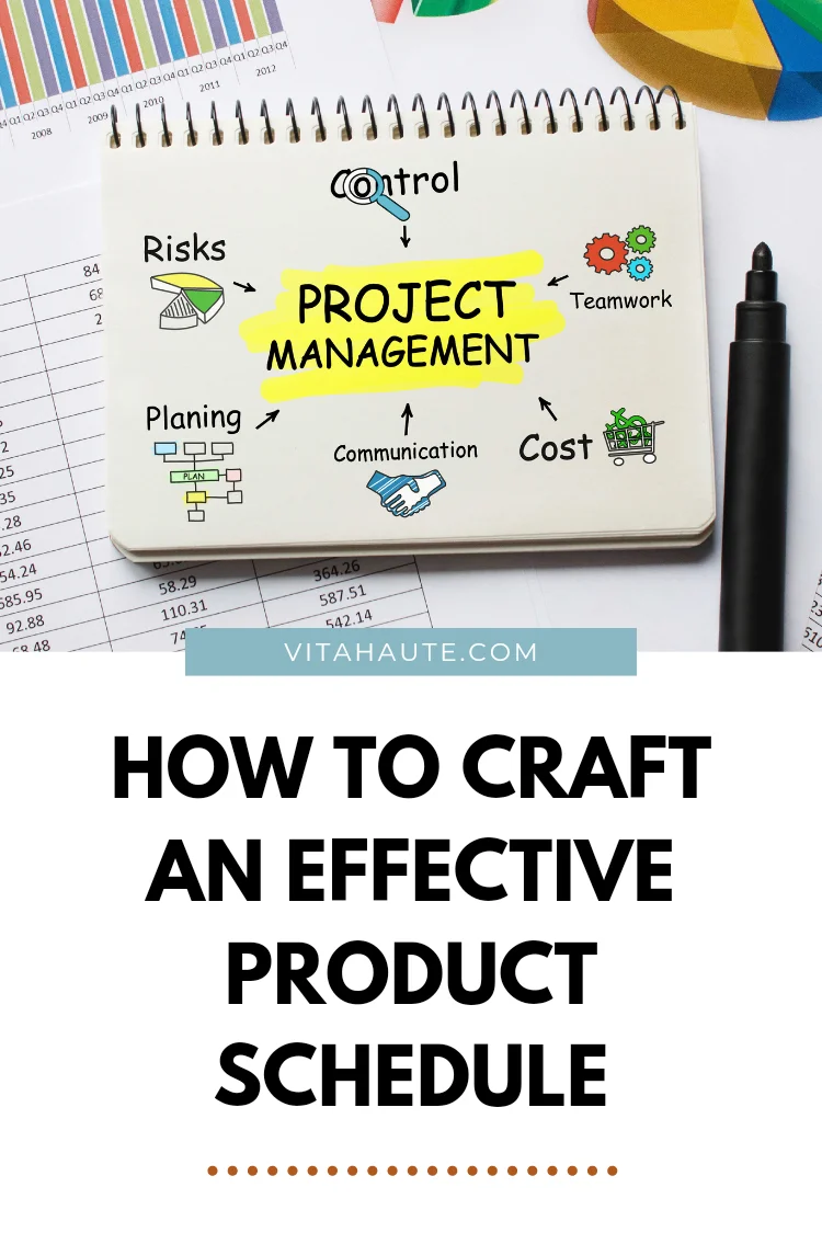 How to Craft an Effective Product Schedule Pinterest pin
