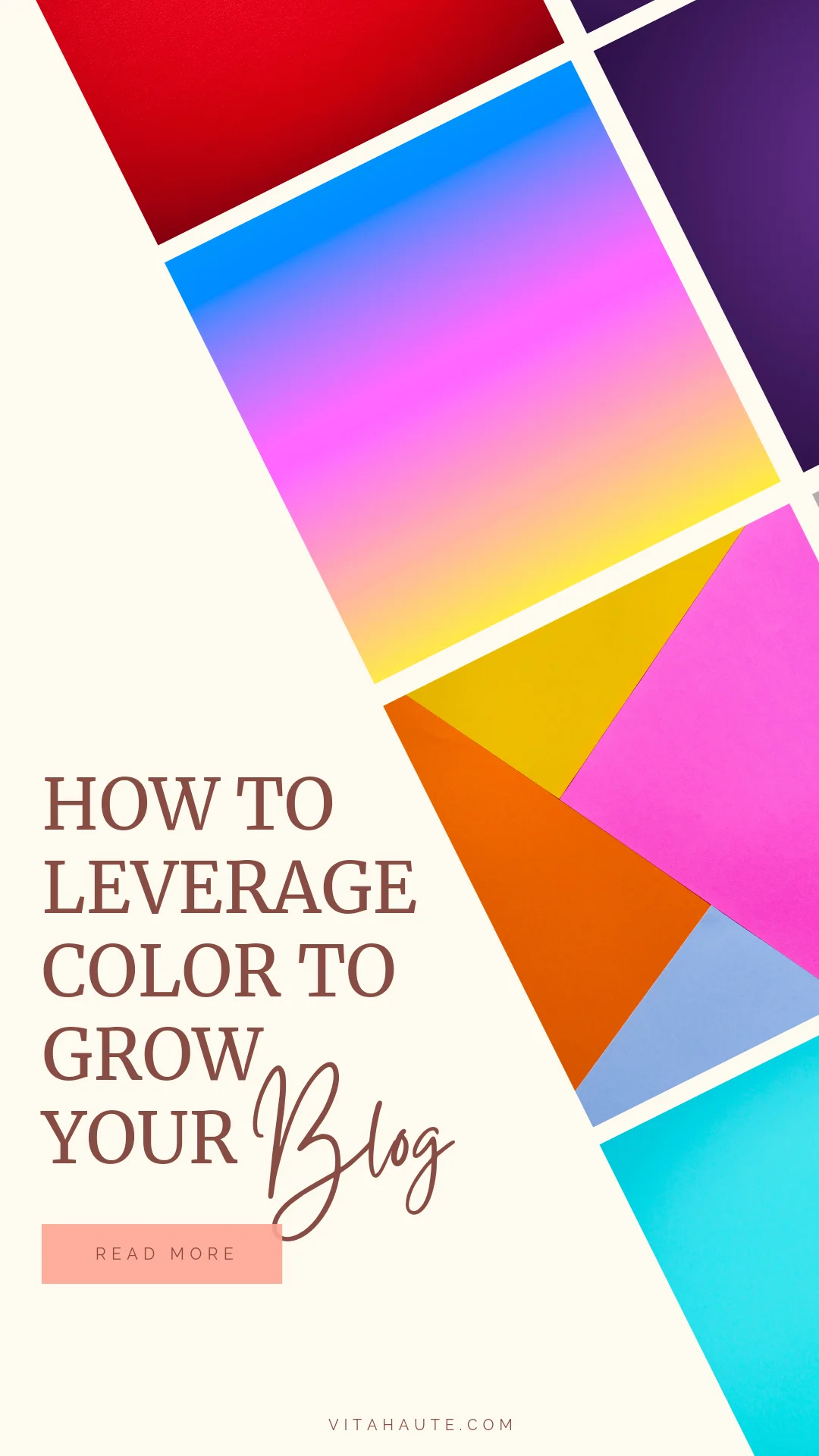 Illustration showcasing a colorful palette for optimal blog color selection