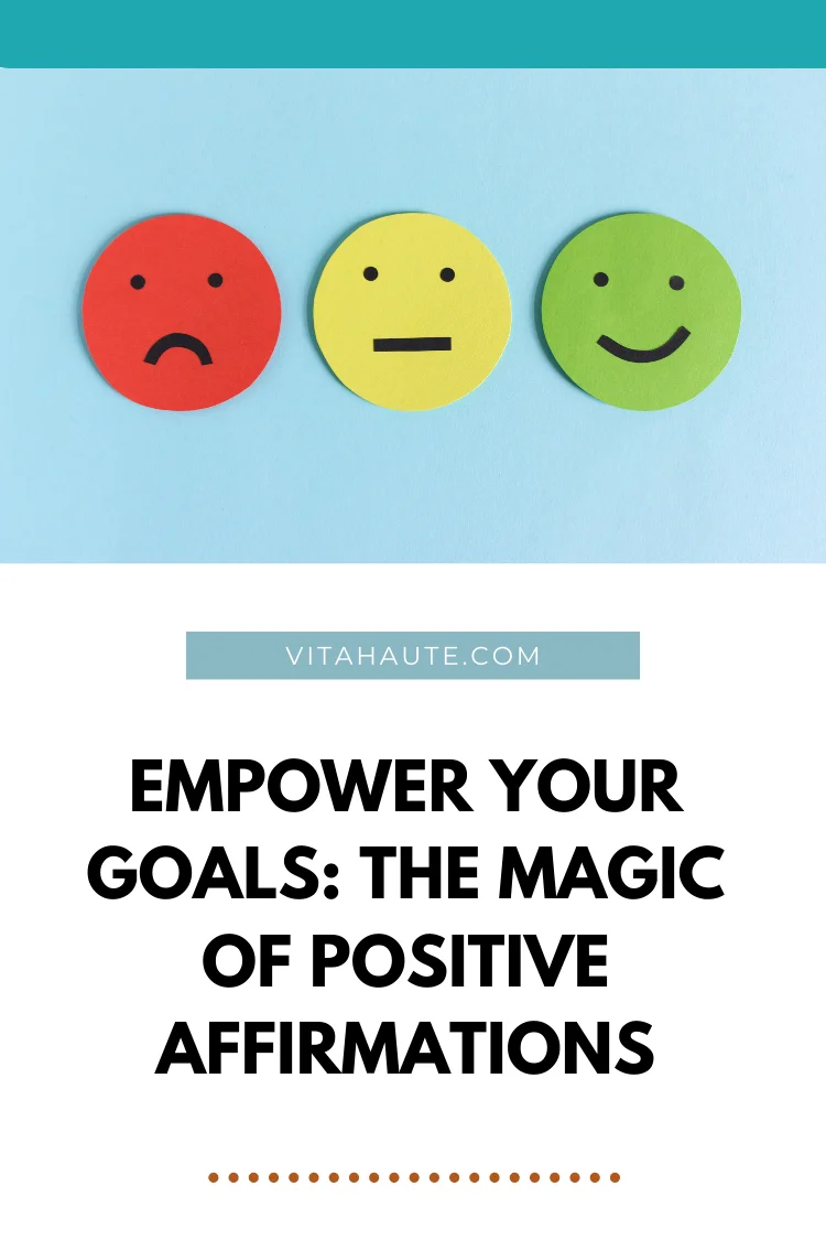Empowering Your Journey to Success Through Positive Thinking (+10 Affirmations) Pinterest pin