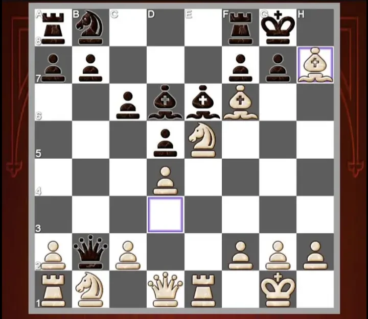 A screenshot of an interesting match that I played in chess