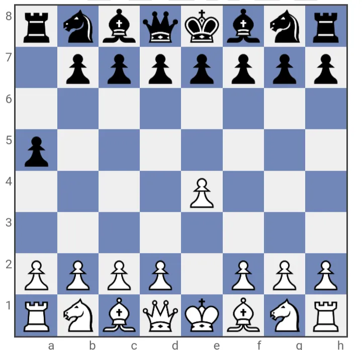 An example of a bad opening chess move for black