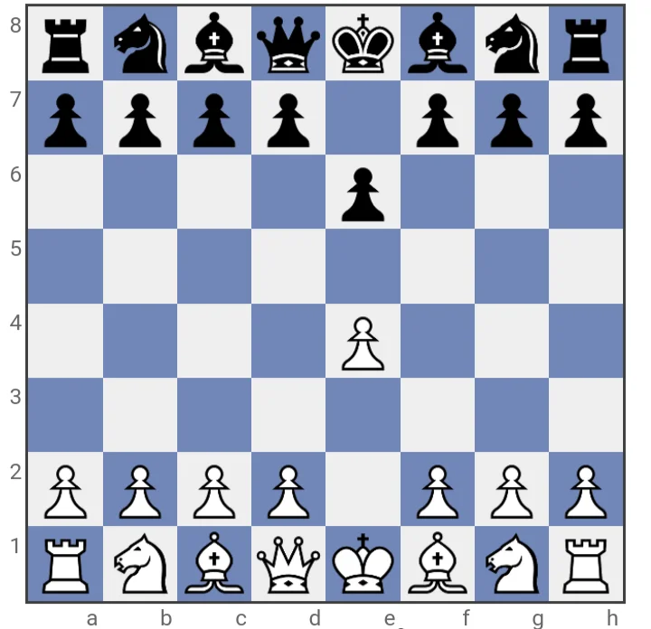 An example of bad opening chess move for black