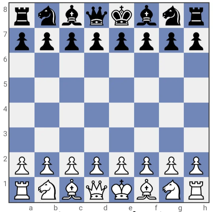 Chess position illustrating transition to an endgame