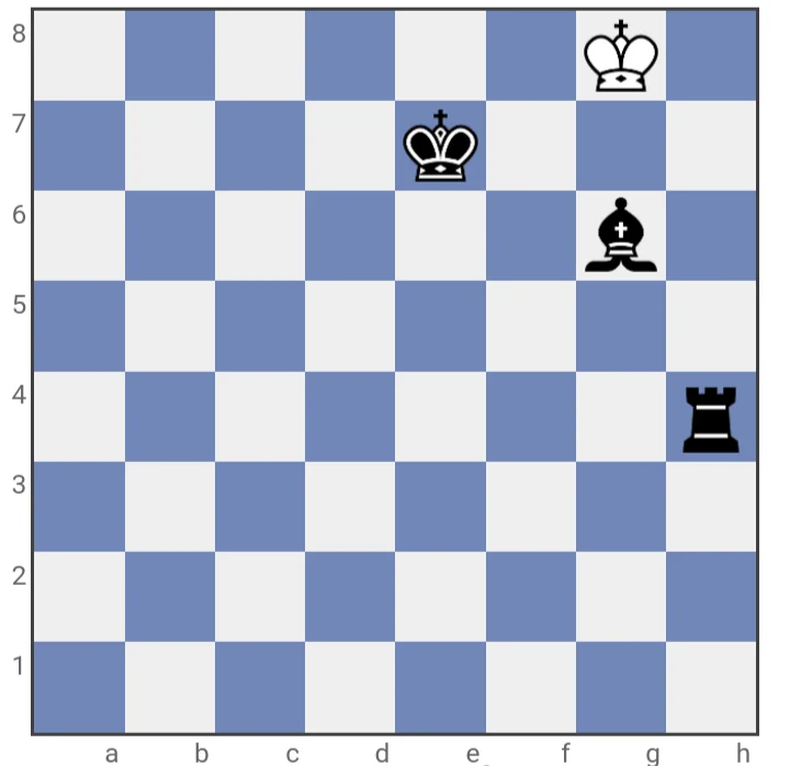 Chessboard with pieces in a tense position, symbolizing the concept of zugzwang in chess