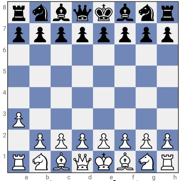 Example of a bad opening move for white in chess7