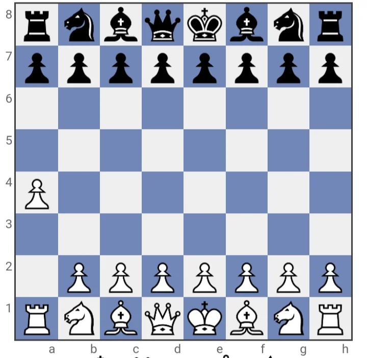 Example of a bad opening move for white in chess8