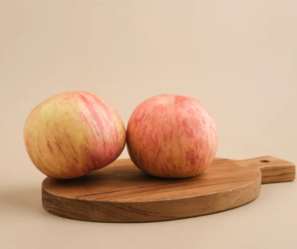 A pair of Fuji apples
