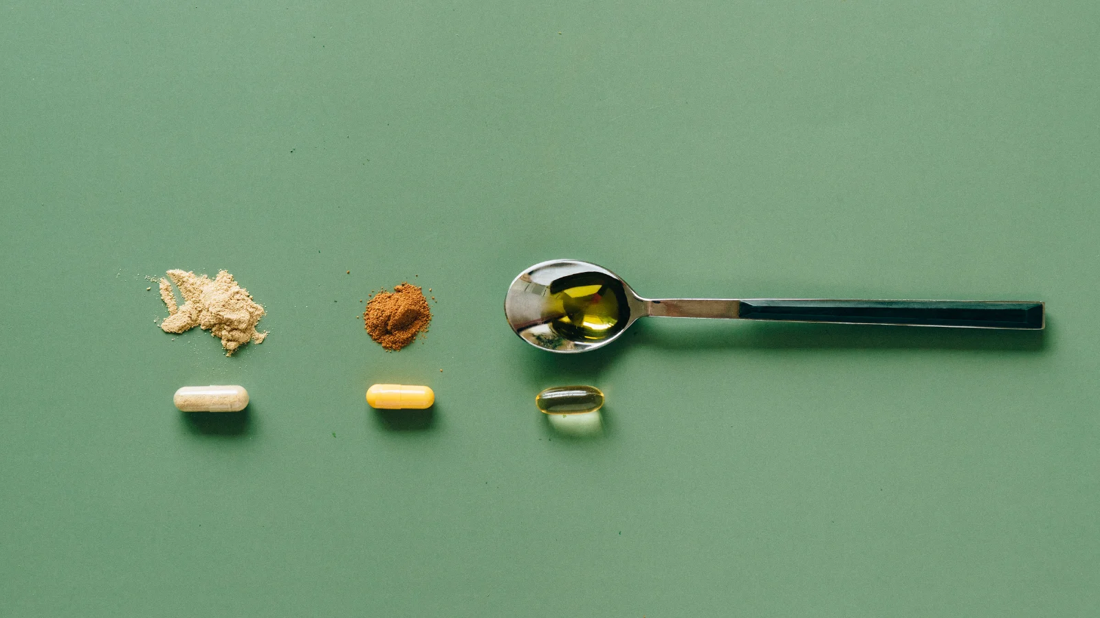 A table displaying vitamins and supplements, representing the role of nutritional support in enhancing intelligence