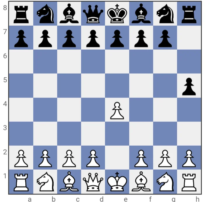 Black's Pawn to h5, an unusual opening move