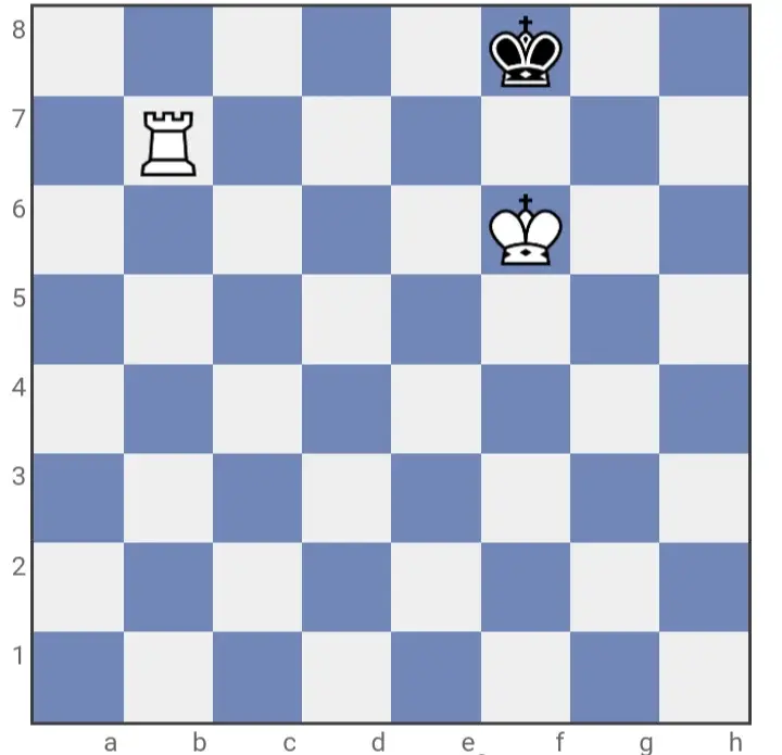 Rook and King moving in tandem, maintaining opposition as the opponent's King reacts