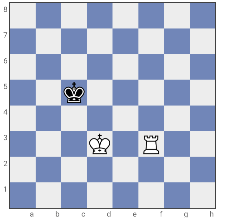 Strategic checkmate unfolds as the rook corners the king in a masterful sequence of moves