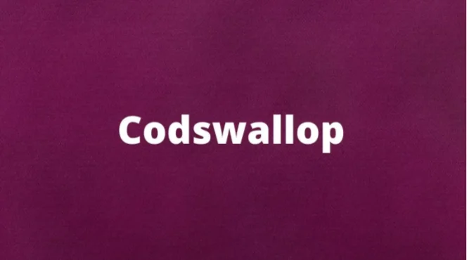 The word codswallop and its meaning