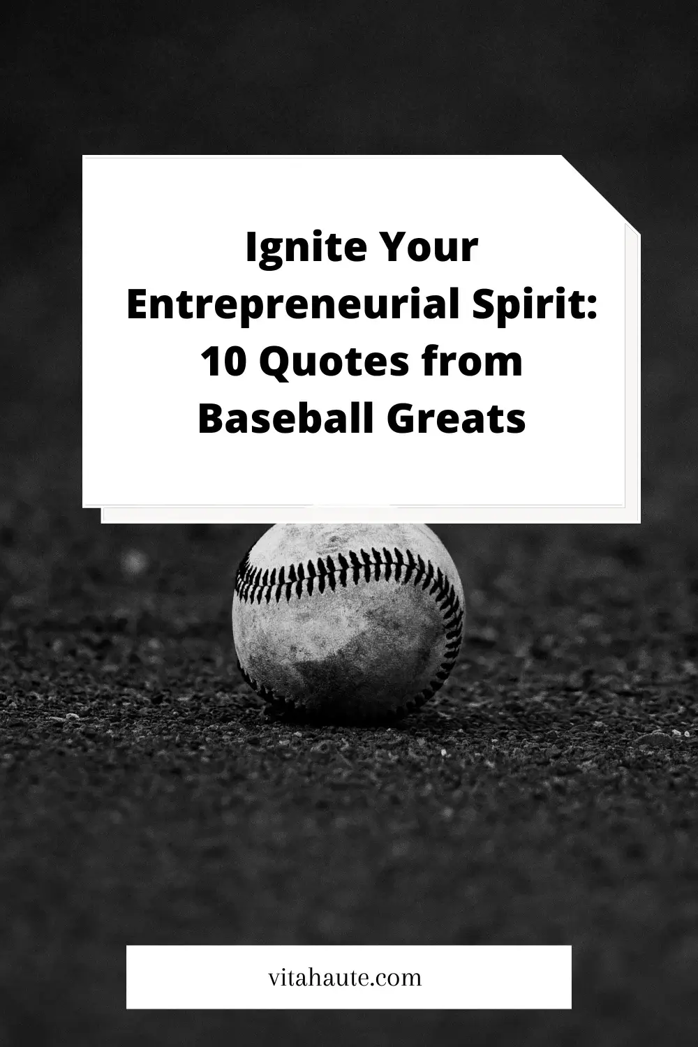A collage of quotes by baseball players intended to help entrepreneurs
