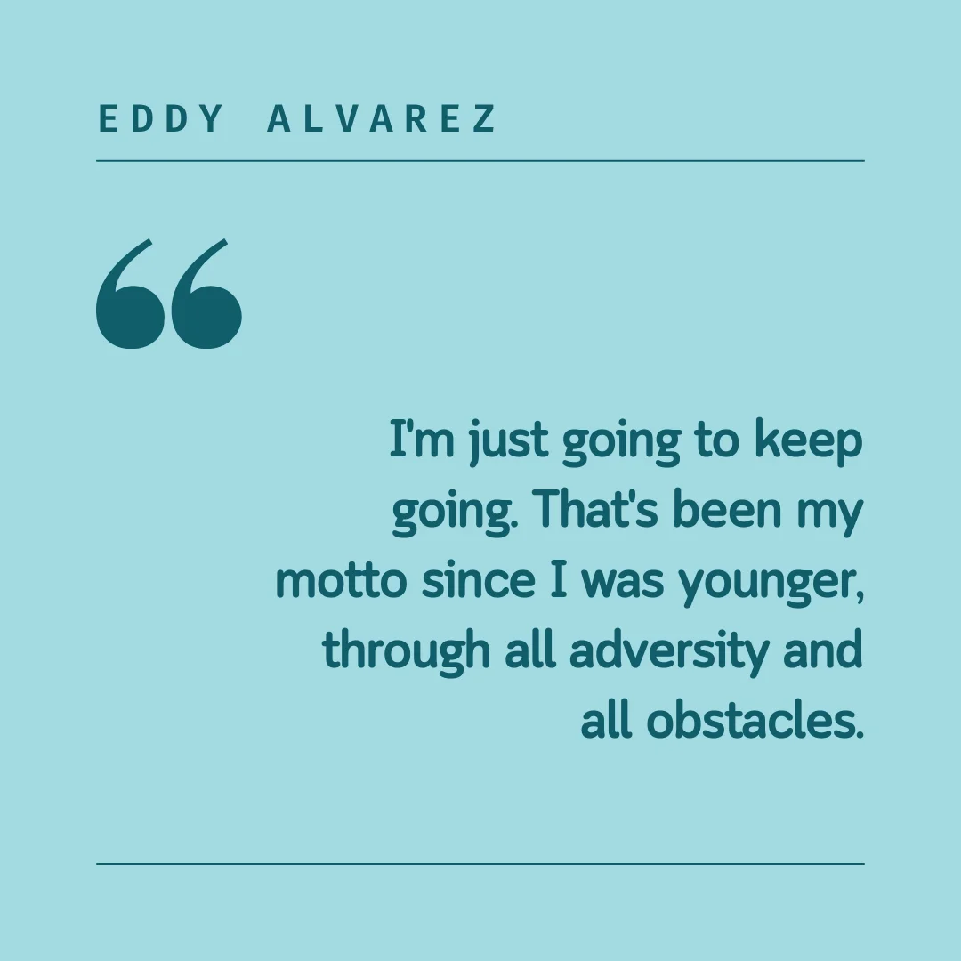 A quote by Eddy alvarez