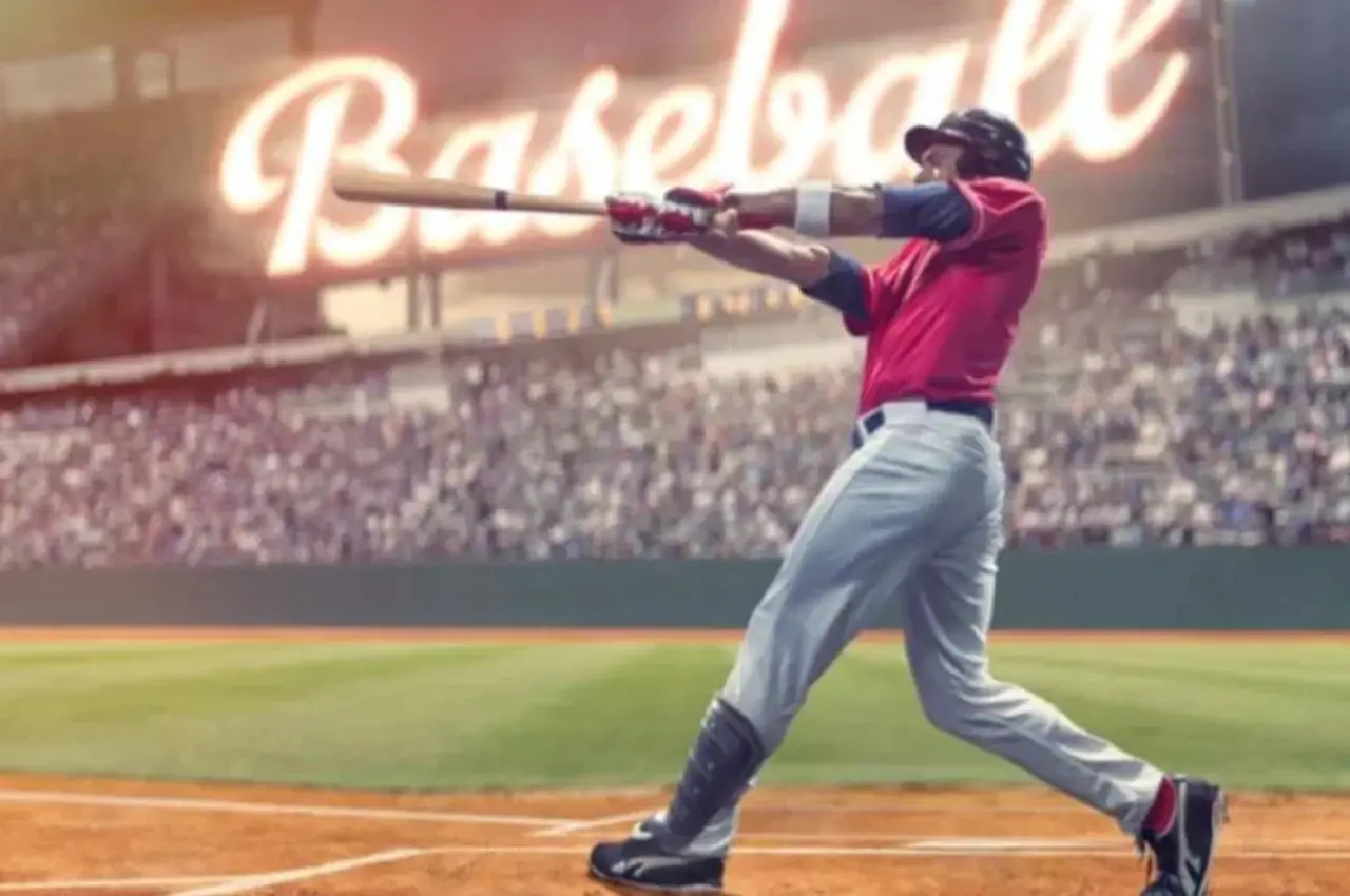 A collage of baseball players performing amazing feats in the sport