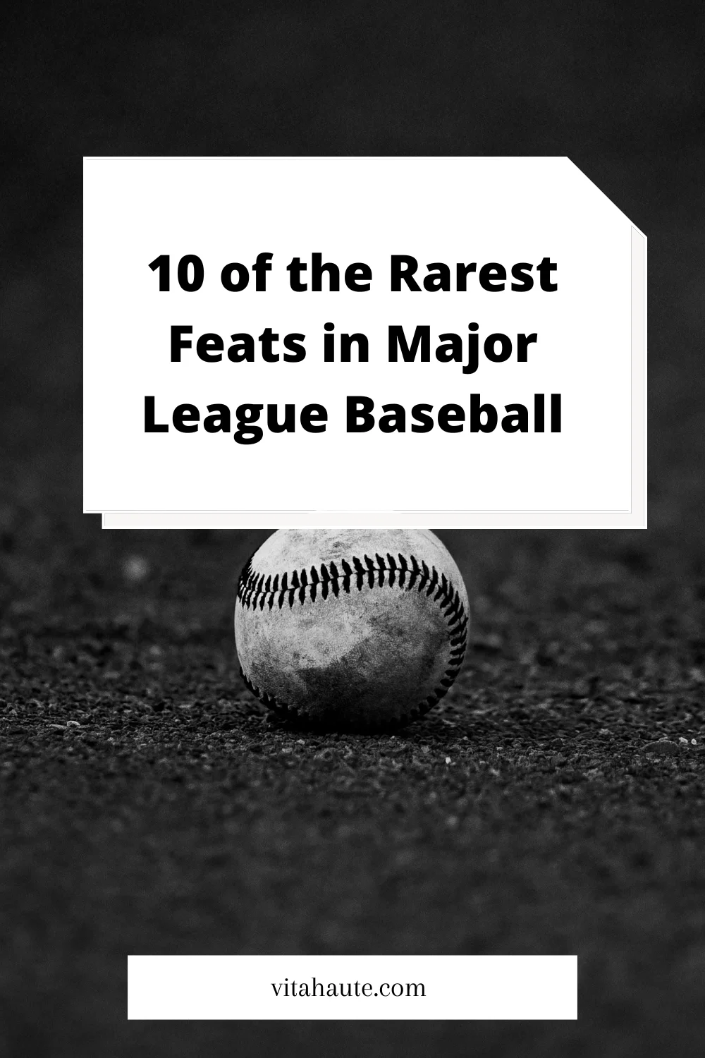A collage of rare feats in Major League Baseball