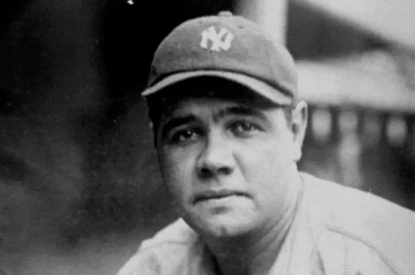 Portrait of Babe Ruth in a New York Yankees uniform