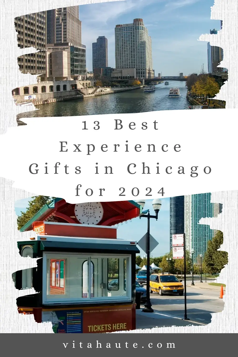 Snapshots of various tours as experience gifts in Chicago in the year 2024