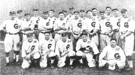 Team portrait of the defunct baseball team Chicago Whales