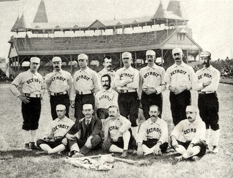 The Detroit wolverines defunct baseball team portrait