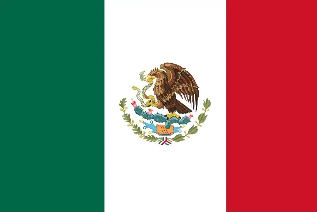 The flag of Mexico