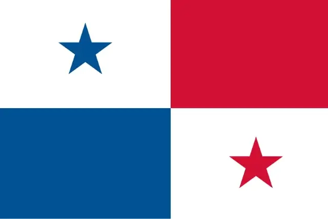 The flag of Panama