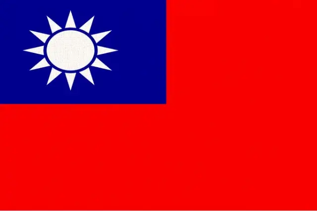 The flag of Taiwan