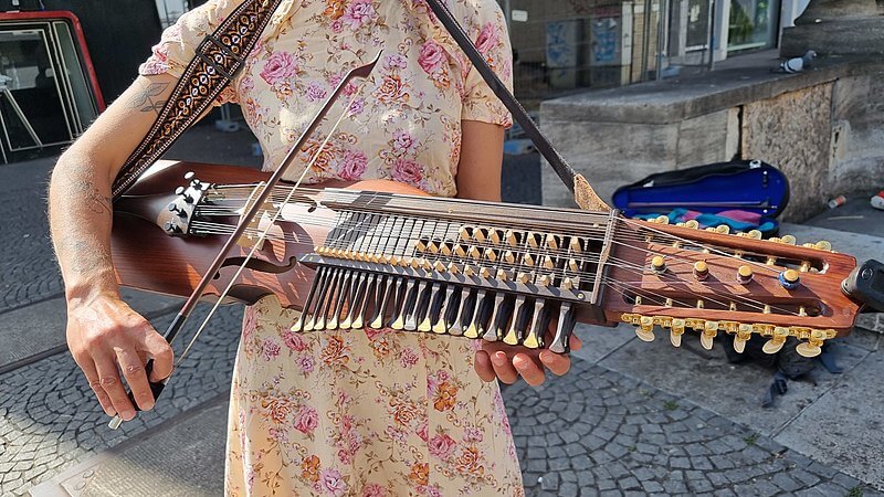 A Nyckelharpa in case