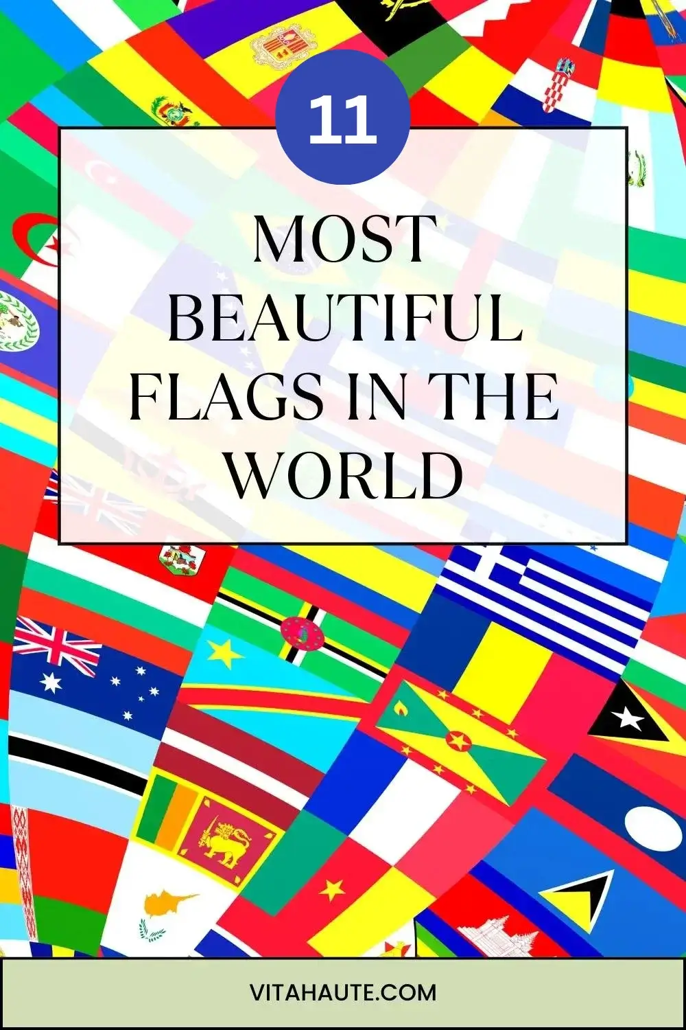 Beautiful flags of different countries