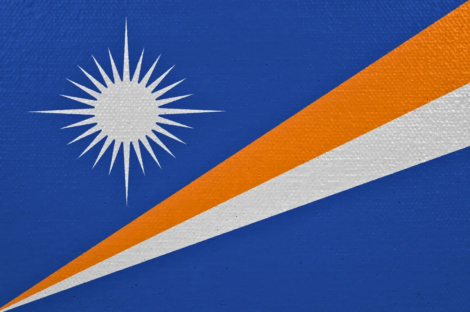 The Beautiful flag of Marshall Islands