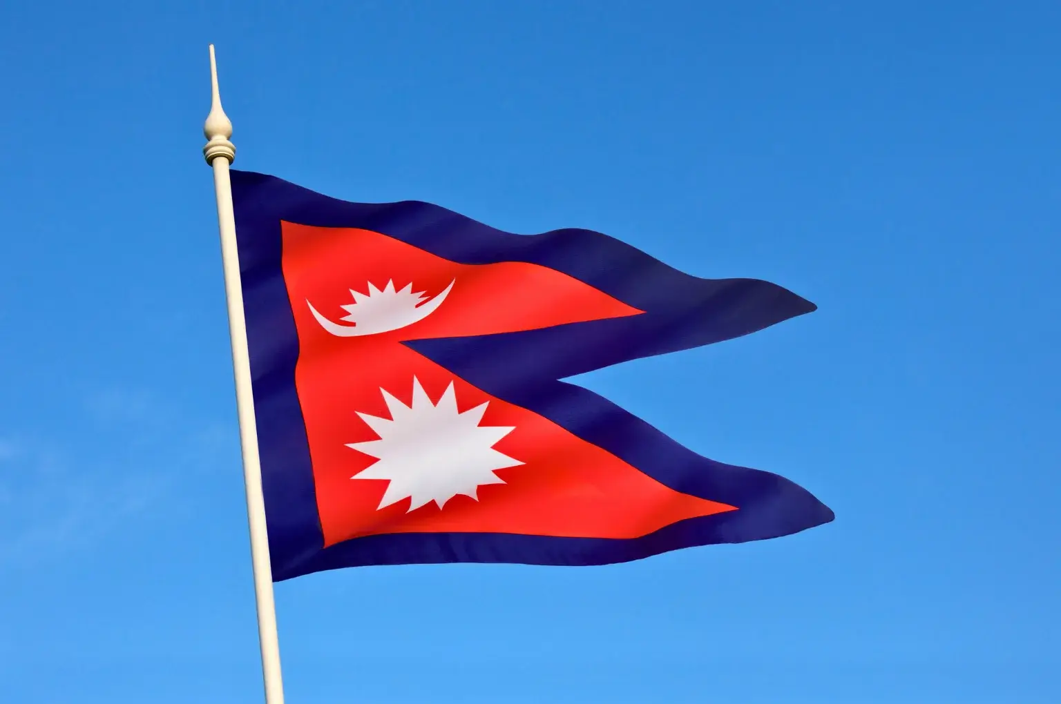 The Beautiful flag of Nepal