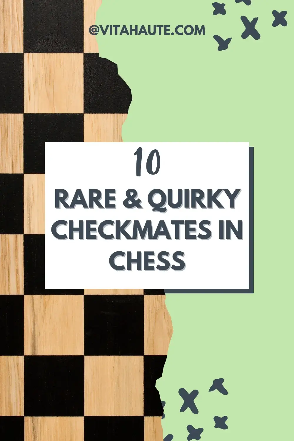 Screenshots from videos of some of the most interesting and rare checkmates in chess