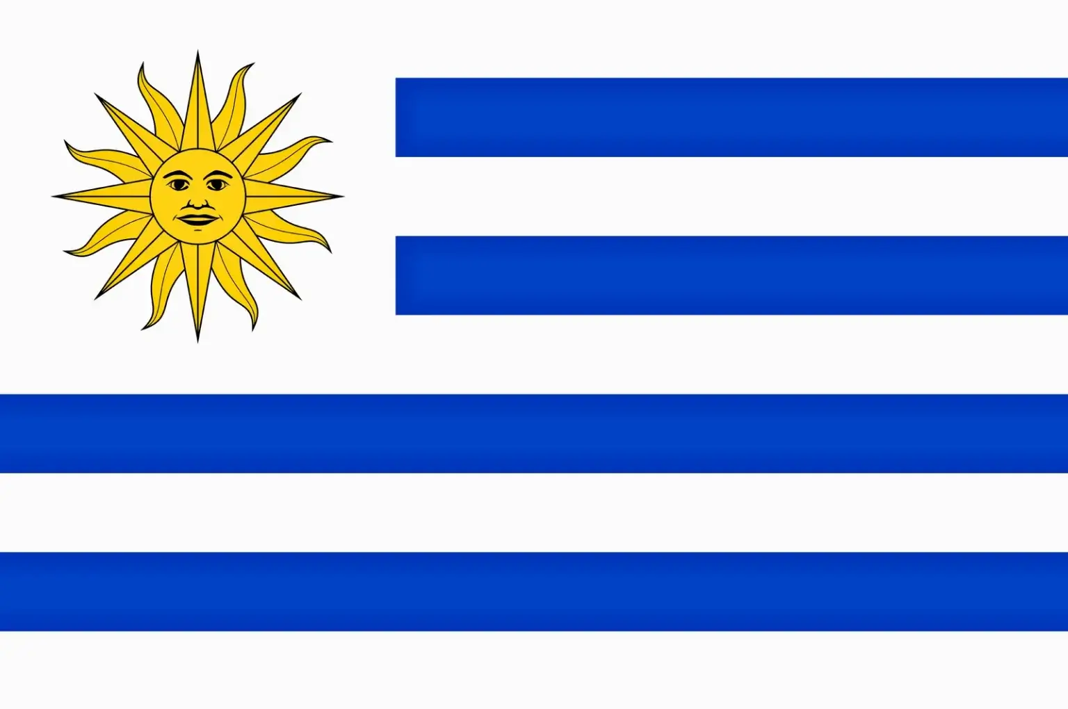 The beautiful flag of Uruguay