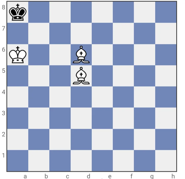 White's position after achieving mate against the opposing King