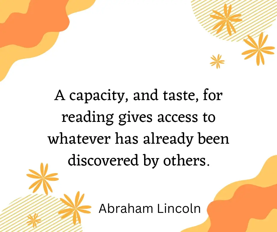 Inspirational quote about books and reading