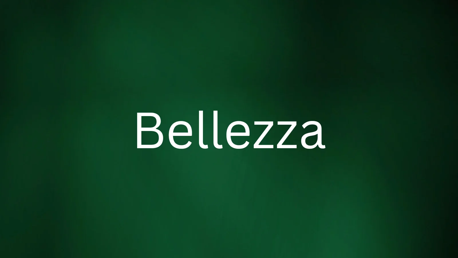 Beautiful Italian word