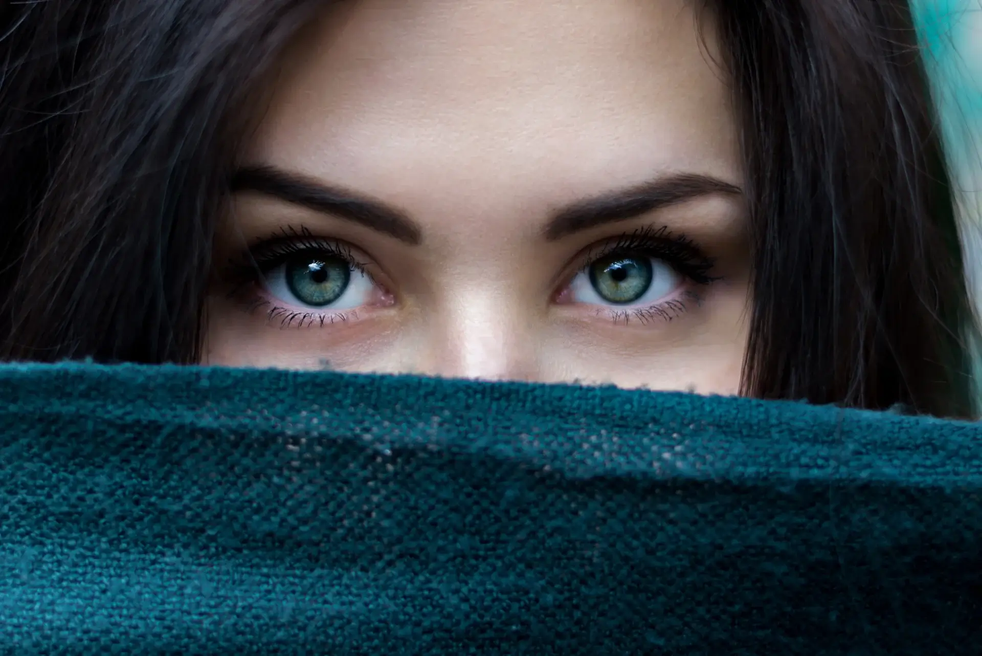 A woman with beautiful eyes