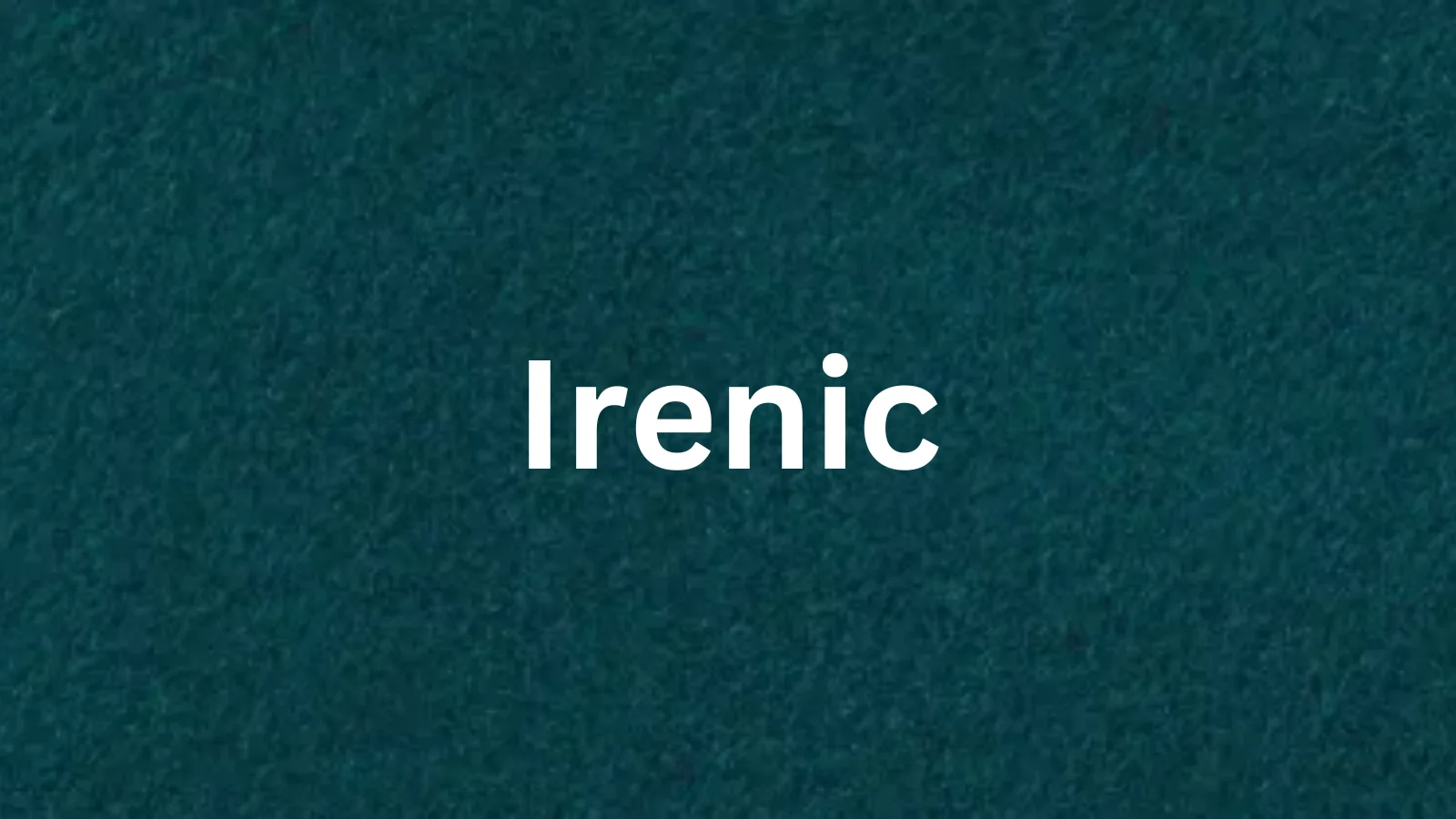 Irenic