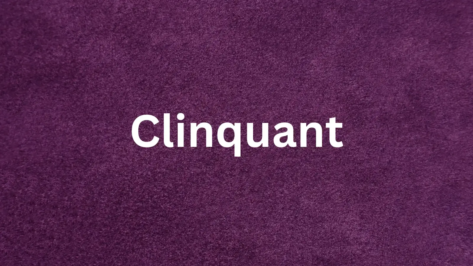 The word Clinquant and its definition