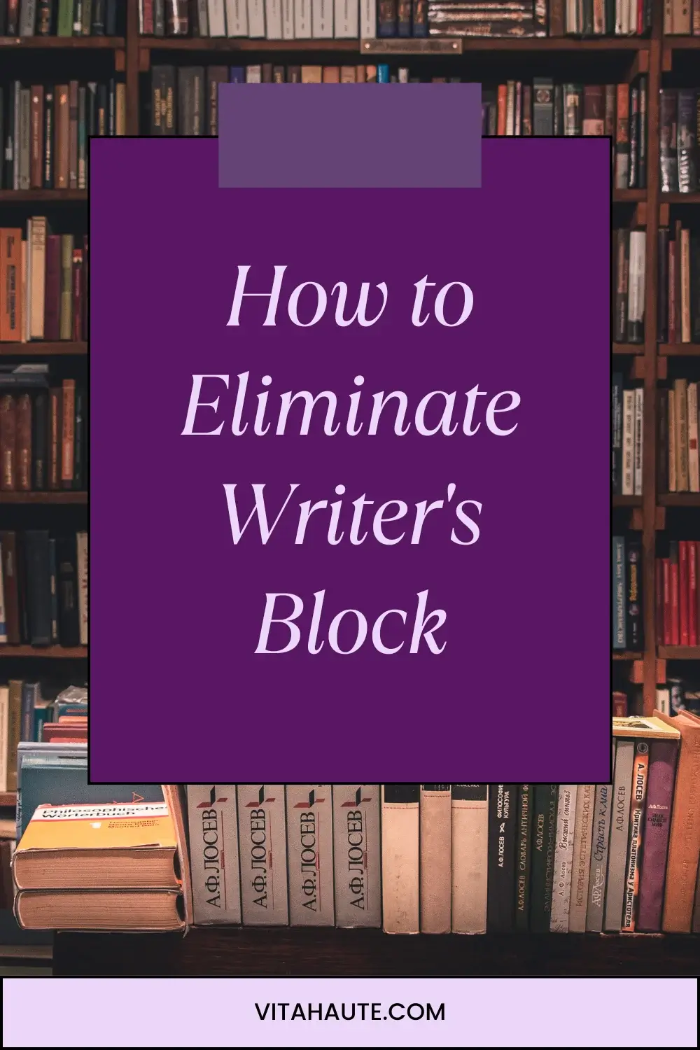 A list of tips for eliminating writer's block